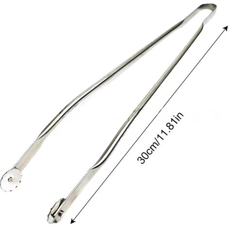 Pinces À Saucisses - Acier Inoxydable Alimentaire - Pour Grill Extérieur Ou Cuisine - 30 Cm - 1 Pièce (1/2)
