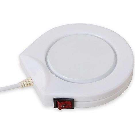 Chauffe-tasse portable, chauffe-tasse électrique blanc unique, coussin chauffant pour tasse à café ou à lait, prise américaine. (1/5)