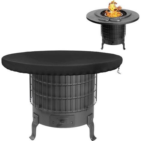 Housse pour plaque de cuisson - 100 x 11 x 11 cm - Noire - Protection pour barbecue - Résistante à la rouille et aux intempéries (1/5)