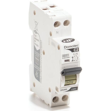 Disyuntor DOMOLEC 2 A fase + neutro AUTRES
