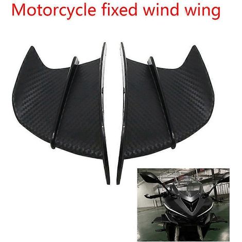 Lot de 2 ailerons aérodynamiques avec déflecteur d'air pour Yamaha, Suzuki, Kawasaki et Honda (1/4)