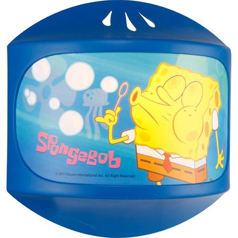 Lampada da parete Lampada da camera per bambini Spongebob Lampada da parete Lampada per bambini blu, 1x E14, LxH 23 x 23,5 cm