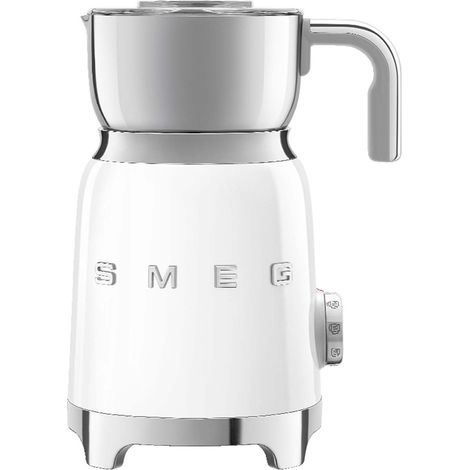 Smeg, montalatte multifunzione mff11wheu, con sistema ad induzione, 6 programmi preimpostati, una funzione manuale, caraffa removibile da 600 ml, tappo misuratore, avvolgicavo integrato, 500w, bianco (1/8)