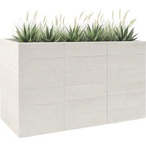 Betonique Blumentopf auf Rollen, Recyclingkarton, cremefarben, 90 x 30 x 60 cm (1/5)