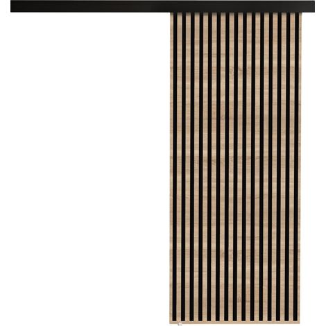 Puerta corredera Dover 202, Roble Sonoma + Negro