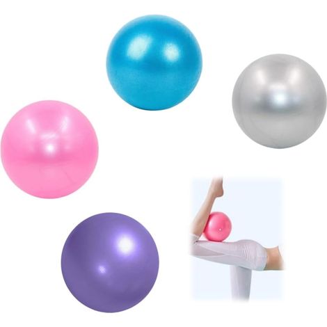 Acrylic Lot de 4 balles de Pilates de 25 cm de Balle de Yoga antidérapant,Pilates Ballon de Gymnastique,Ballon Yoga,Équilibre Sport Balle,pour Entraînement Abdominal et des Épaules,Équilibre,Pilates (1/4)