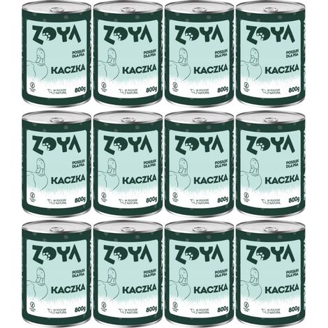 ZOYA Pato - lata de comida húmeda para perros 12x800g (1/2)