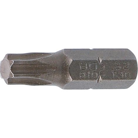 - Punta - Profilo a T - Acciaio al cromo-vanadio - Per avvitatore elettrico - T30 - 25x6,3 mm (1/2)