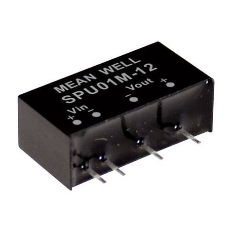 MODULE CONVERTISSEUR CC/CC MEAN WELL SPU01N-05 NBR. DE SORTIES: 1 X 200 MA 1 W 1 PC(S)