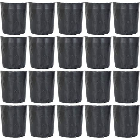 500 Pcs Pépinière De Plantes Pots en Plastique Pot De Démarrage Dégradable Jardin Fleur Nutrition Pot Outil De Jardin pour Plantes Succulentes Boutures Semis 9X9 Cm
