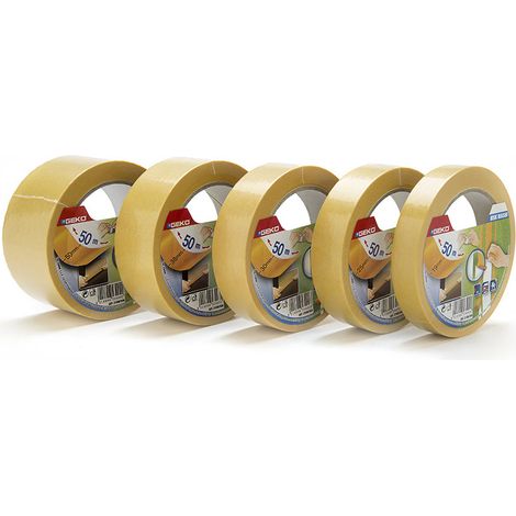 GEKO Professionelles Washi-Papierband “MSK Washi” für den Innen- und Außenbereich, wasserbasierter Klebstoff, 19mm x 50m (1/2)