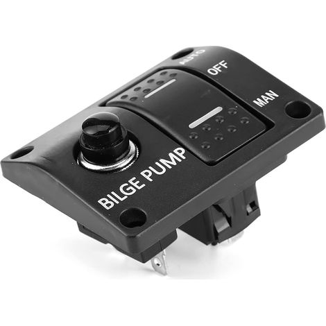 Panneau de Commutation de Pompe de Cale, Disjoncteur intégré Durable pour le Contrôle du Bateau 12V 24V (1/5)
