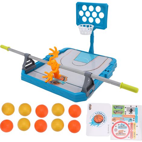 Set de basket miniature de jeu de tir, mini panier de basket amusant pour table, jouets pour enfants et adultes (1/5)