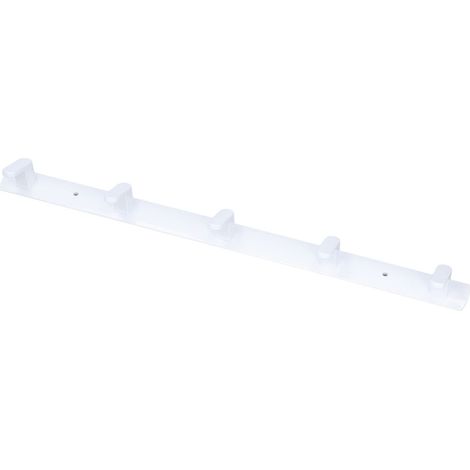 Moderno ed elegante appendiabiti da parete in alluminio con 5 ganci ben organizzati per il soggiorno.