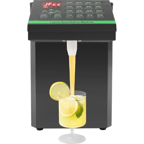 Quantificateur automatique de fructose - 7,5 l - Distributeur automatique de sucre de fruits - 450 W - Pour magasin de thé au lait, thé au lait, soda, sirop de sucre (1/5)