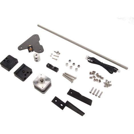 Kit d'axe Z double, structure stable, métal robuste, installation facile, kit de mise à niveau de la vis-mère pour imprimante 3D Ender 3 Pro V2