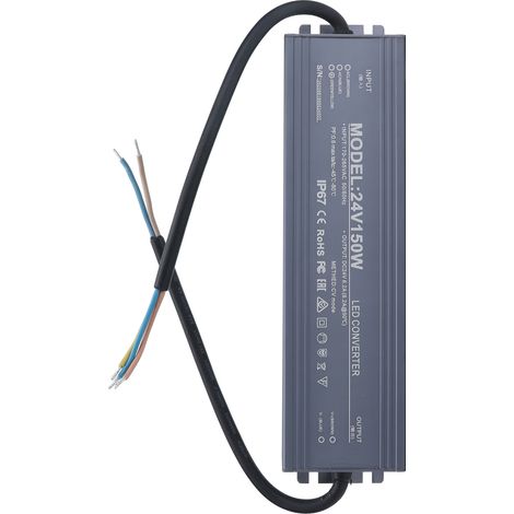 24V 6,2A 149W LED-Adapter, IP67 wasserdichter Transformator, Spannungswandler, AC170-265V Eingang, Netzteil für LED-Streifen (1/5)