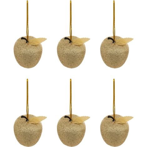 Mele sdn plf x6 paglia oro 6cm - Feeric lights & christmas (1/2)