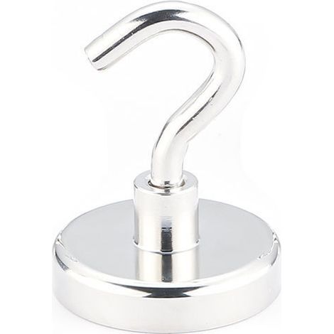 15 crochets magnétiques aimantés pour cuisine réfrigérateur armoire suspension plafond barbecue, argent (1/5)
