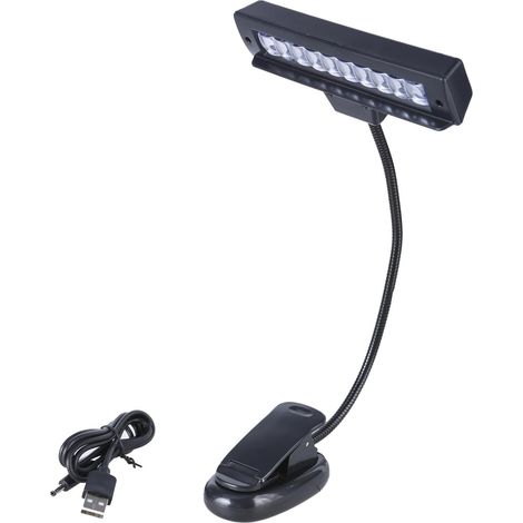 Lampe Flexible À 10 LED Alimentation USB/Batterie pour La Lecture (1/4)