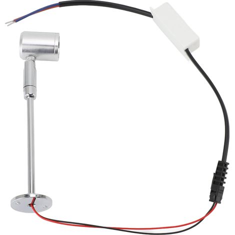 Projecteur LED pour vitrines à bijoux, éclairage d'ambiance sur pied, en aluminium électroplaqué, idéal pour mettre en valeur un meuble d'exposition intérieur. (1/5)