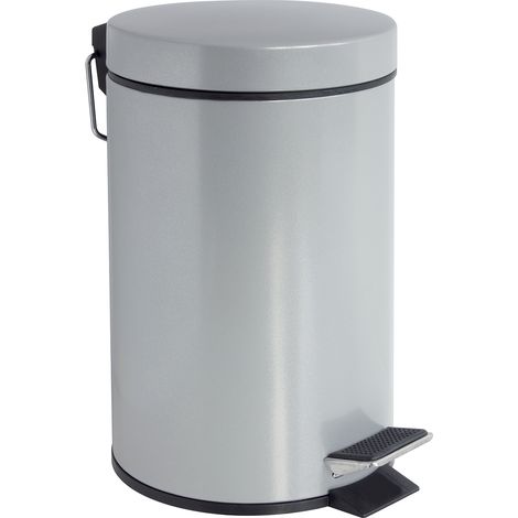 GELCO - Poubelle salle de bain 3l hally silver
