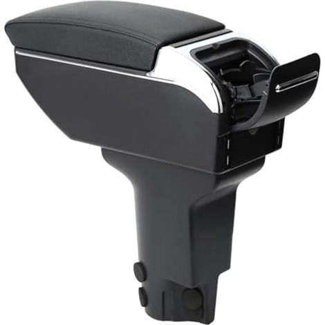 Compatible avec Fiat 500 2012–2015 Accoudoir réglable pour Console Centrale de Voiture, Double Chargeur USB, Avant et arrière, Support de Bras de siège de Voiture étanche en Cuir, Installation (1/5)