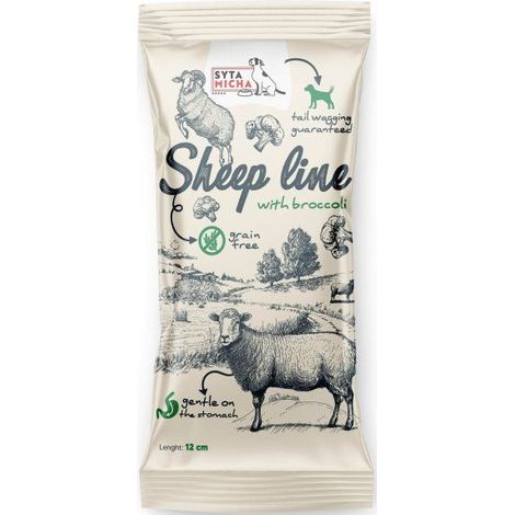 Syta Micha  Línea Oveja  Hueso para Masticar - Oveja con Brócoli 12cm