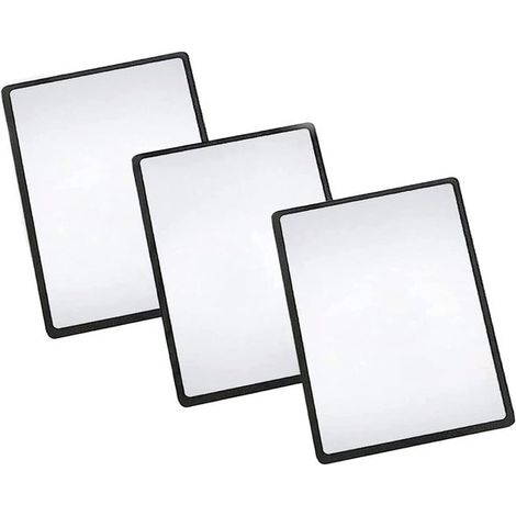 Thijox - Loupes de lecture à grossissement 3 pièces - Loupe à lentille de Fresnel 3x (300%) grande taille pour les personnes âgées, lecture, bijoux, livres, pages entières