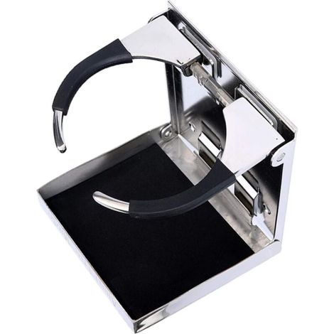 Porte-gobelet universel réglable en acier inoxydable pliable pour voiture, bateau, camion, caravane, van (1/4)