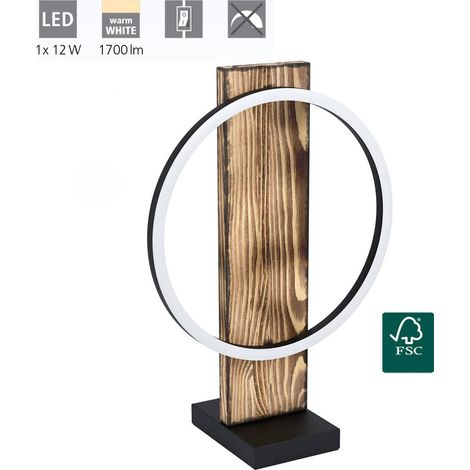 Lampe à poser Boyal - Noir|Brun|Blanc (1/5)