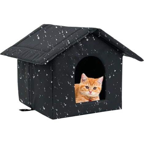 Cabane pour Chat Extérieur, Maison pour Chien Extérieure Résistante aux (1/5)