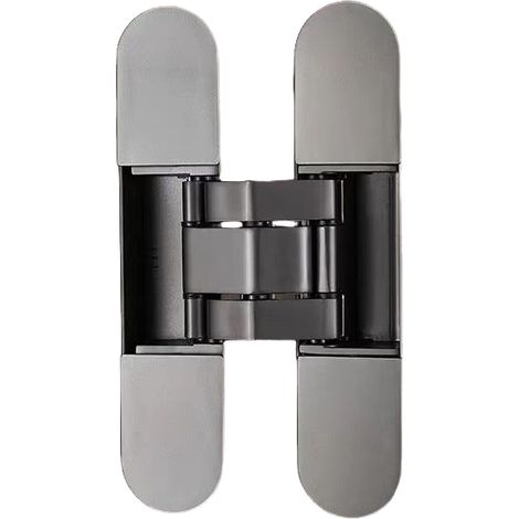 Concealed outward-opening hinges, 180° adjustable, ideal for enclosed spaces and concealed bookcases - two-piece set. (1/4)
