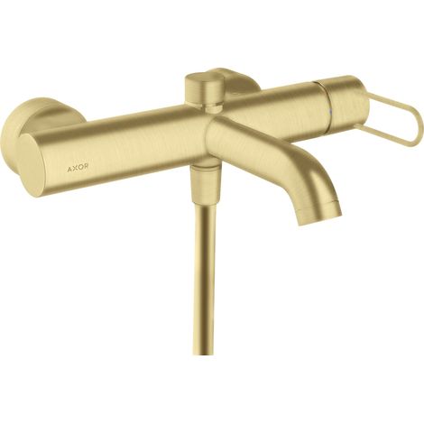 Mitigeur monocommande pour baignoire AXOR UNO AP, poignée à levier, finition or brossé (1/2)