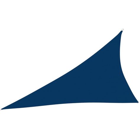 Voile de parasol Tissu Oxford triangulaire 4x5x6,4 m Bleu (1/5)