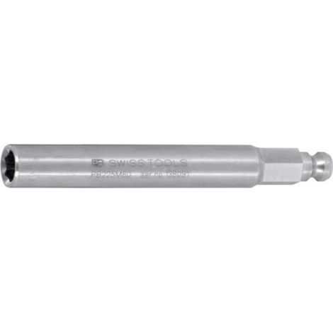 PB Swiss Tools Lame 8 mm, avec aimant et porte-embouts 1/4 pouce, Longueur totale: 80 mm