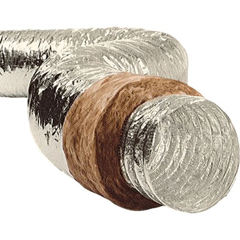 Manga flexible aislada de aluminio/poliéster - GSI GH ECOSOFT 125 L10M - 810802 S&P UNELVENT - 810802