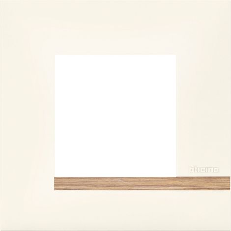 Legrand – Plaque altège Mezzo 1 poste finition bois clair – Pour interrupteurs Altège – Démontage rapide – BTAL9NB1