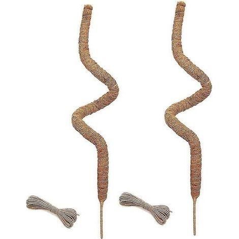 pair Lot de 2 poteaux en mousse de 48 pouces, poteaux en mousse pliables pour plantes grimpantes Monstera d'intérieur, treillis de jardin (1/3)