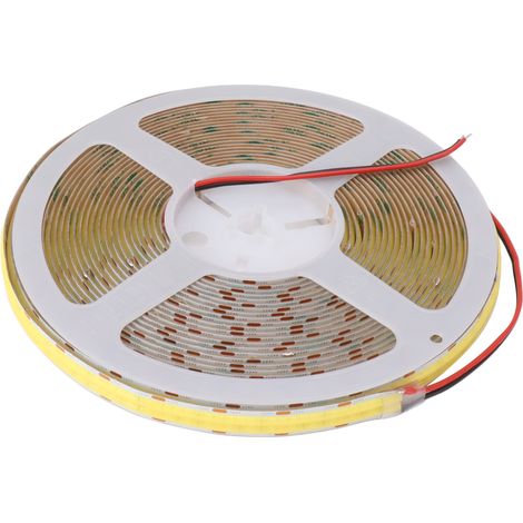COB-LED-Streifen, hochhell, selbstklebend, flexibel, zweireihig, DIY-Lampenleiste für Schrank und Auto, 10 m (32,8 ft), 24 V, 6000 K, weißes Licht (1/5)