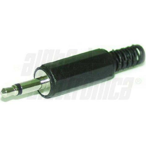 Alpha elettronica 2 spine jack 3,5mm con guidacavo mono 11-2  11-2/b2