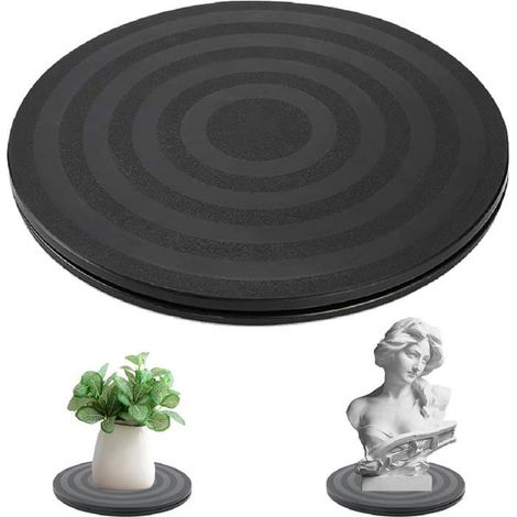 Plateau tournant universel de 20 cm, plateau rotatif robuste à 360° pour haut-parleurs, ordinateurs portables, moniteurs (20 cm) (1/5)