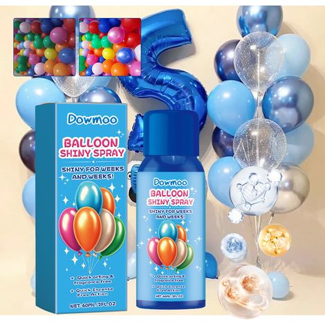 Balloon brightening agent improves balloon shine and appearance, protects against oxidation, odorless, portable spray -- 60ml (1/5)