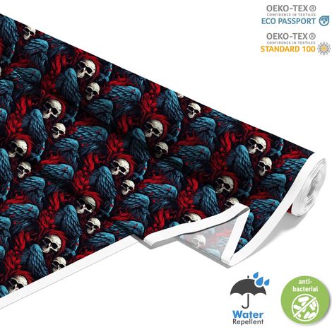 TESSUTI DECORATIVI PER ESTERNI OXFORD - Motivo Teschio I DX4015 (1/5)