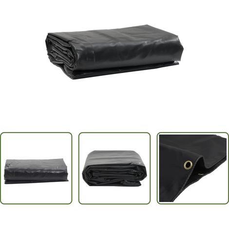 Bâche anti-UV - Bâche anthracite 3x3 m 650 g/m² (1/5)
