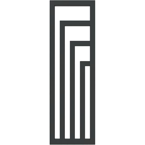 Radiateur eau chaude noir chic de 1620mm de haut et 600mm de large - 905 Watt - ANG1620/600VZXN