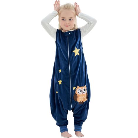 Bebe Gigoteuse avec Jambes 3-5 Ans Sans Manches Chouette (1/5)