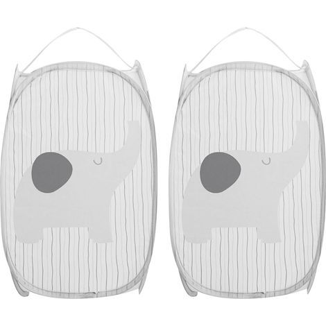 cestas de ropa plegables, de malla transpirable, de acero galvanizado, para dormitorio y baño. (1/5)