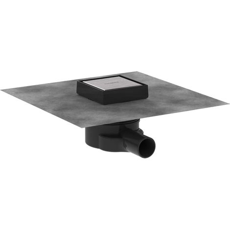 Hansgrohe RainDrain Point - Punktablauf, 10x10 cm, Edelstahl gebürstet 56247800 (1/5)
