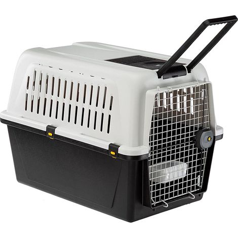 Ferplast ATLAS 50-60 Trasportino per cani di media-grande taglia. Misura 50 o 60.. Variante ATLAS 50  - Misure: 55.5 x 81 x h 59.5 cm - Grigio
